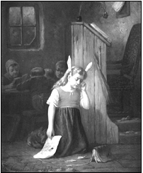 Уши осла. Картина Иосифа Гуселинкса. 1872 г. 