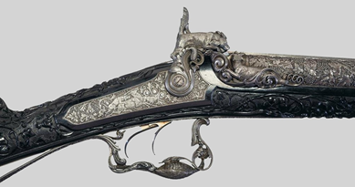 Ил. 7. Охотничье ружье Лепаж–Мутье. 1860. Подарок 1879 г. президенту Мексики от президента Французской республики 