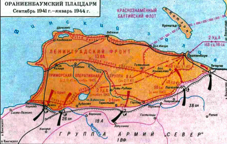 Образование Ораниенбаумского плацдарма и наступление 18-й армии на Петергоф, Мосунов В.А. (Санкт-Петербург), часть 1