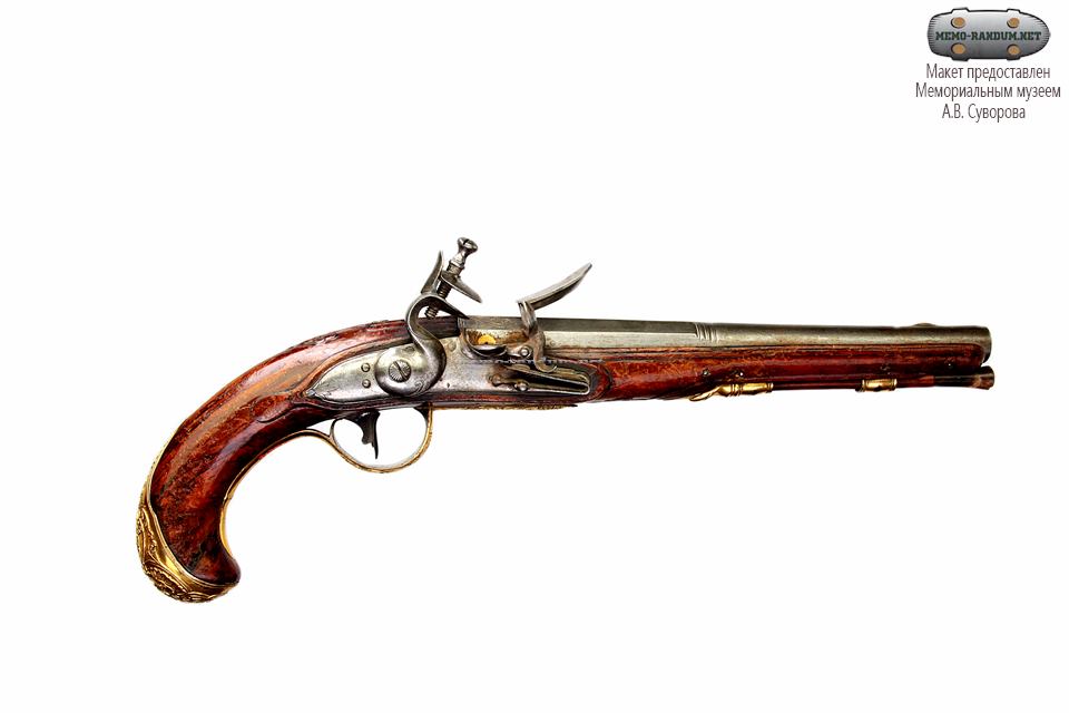 Пистолет итальянский кремневый Ломбардия, г. Брешиа (ствол); Европа (ложа) Мастер - Лазаро Лазарино (ствол) XVIII в.; ствол - рубеж XVII-XVIII в.