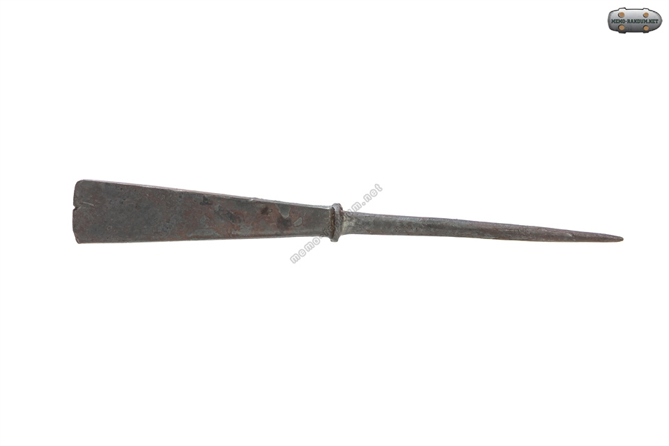 Железный наконечник стрелы. Срезень с узким пером