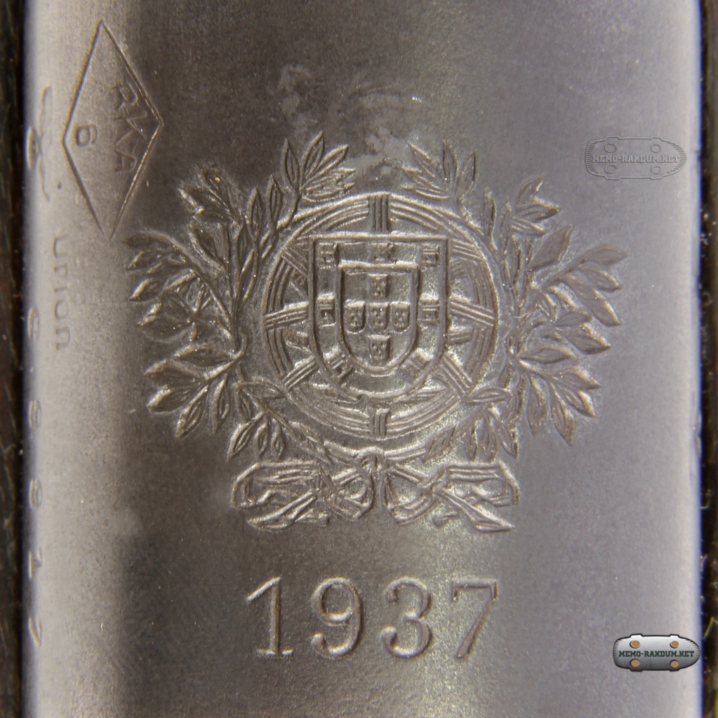 Клеймо на коробке португальского Маузера. 1937 год
