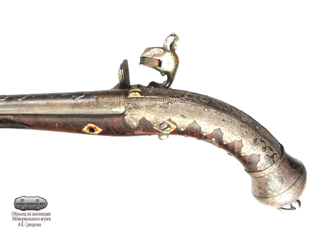 Пистолет кавказский (дагестанский) кремневый.