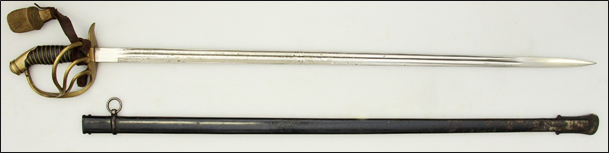 Шпага прусская кирасирская офицерская обр. 1880 г., периода 1900 – начала 1910-х гг.