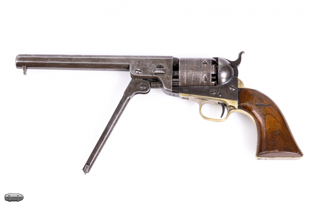 Капсюльный револьвер кольта №2 (Colt Navy revolver model 1851)/ рычаг опущен