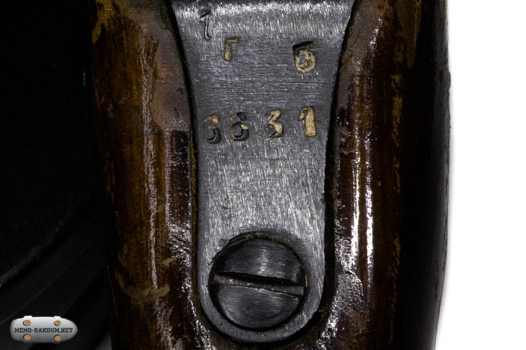 ППШ Люгер Фотография серийного номера нанесенного на хвостовик ствольной коробки