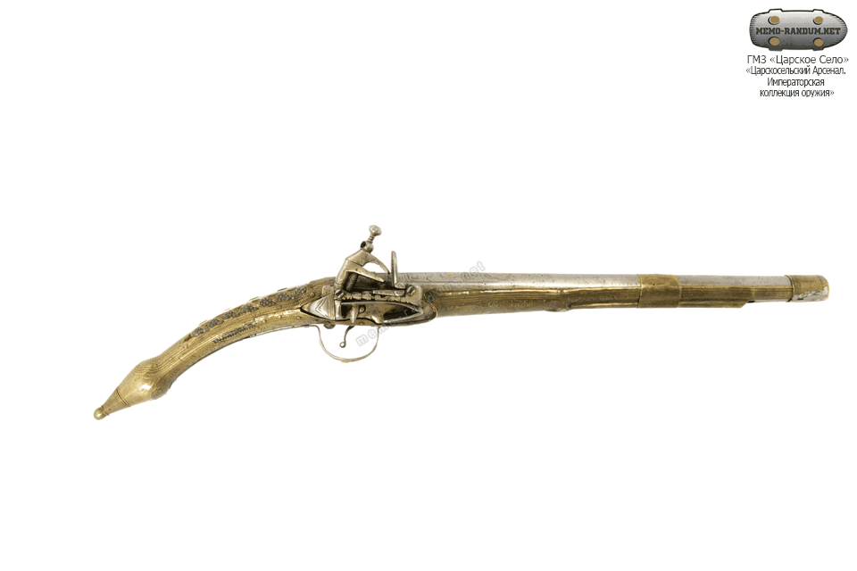 Пистолет албанский кремнёвый. Инв.№ ЕД-65-III/КП-14965. Обзор 360