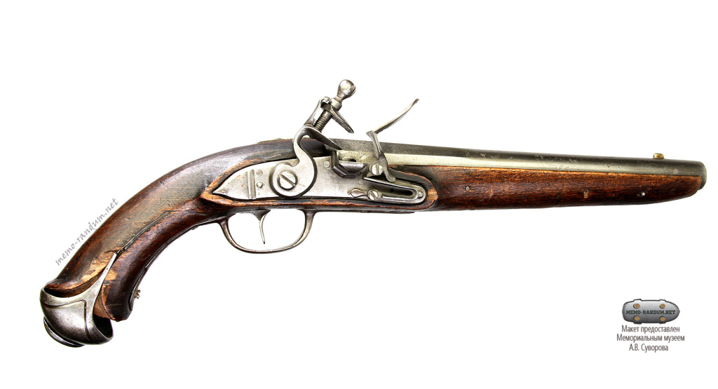 Пистолет русский, кавалерийский, солдатский кремневый Российская Империя, Вторая половина XVIII