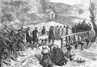 Рис. 4. Перенесение тела полковника Раевского с поля сражения. Художник А. Даугель
