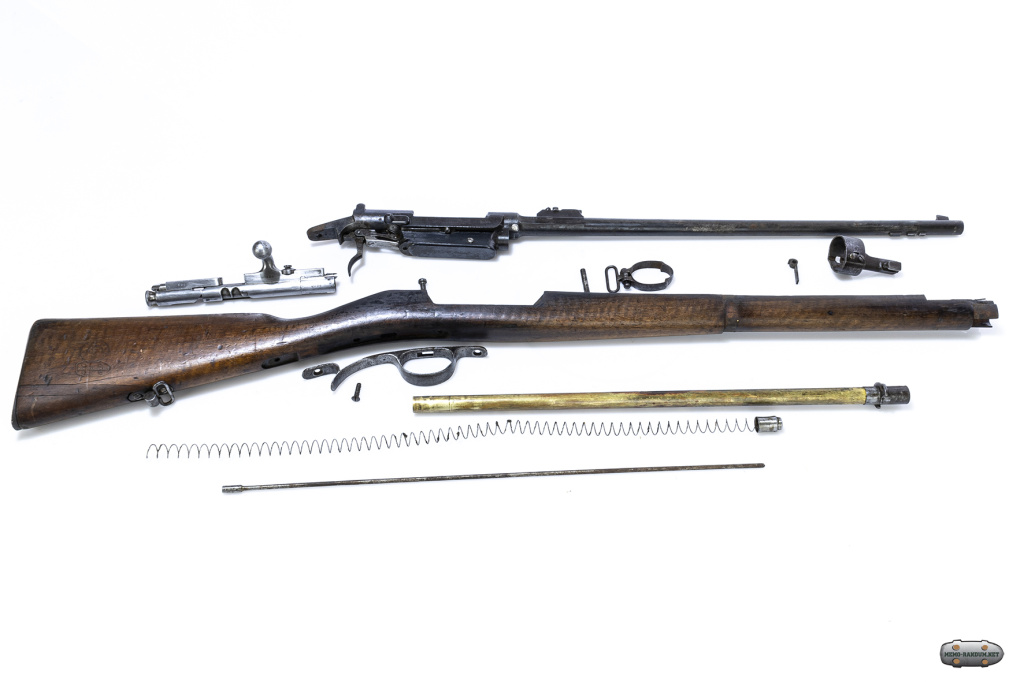 Карабин Штейр-Кропачек М1886 / Steyr Model 1886/91 Kropatschek 8mm (Cavalty Rifle) неполная разборка