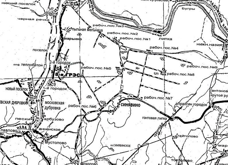 Рис. 1. Общая схема района боевых действий 67-й армии