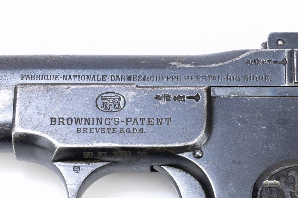 Пистолет Browning M1900. кал. 7.65/. BROWNING'S-PATENT Brevete S.G.D.G.