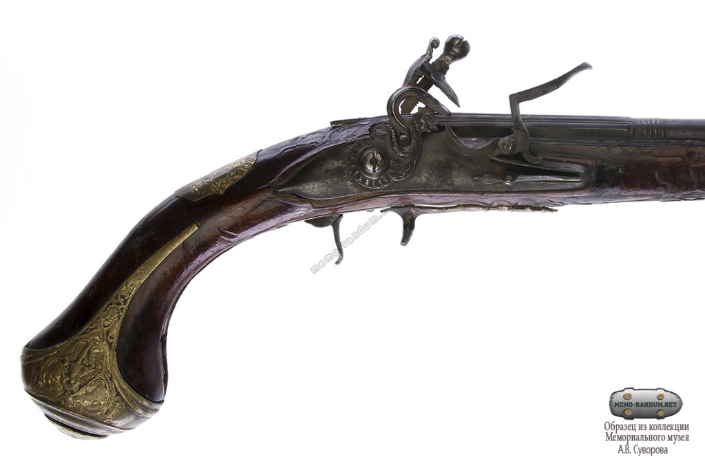 Пистолет кремневый итальянский (кавалерийский ?). Италия. 1701-1800. Инв.№ МС-18003