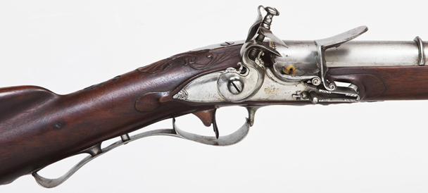 Рис. 9. Кремневое нарезное ружье инв. № ГДМ-1042-IX. Россия, г. Тула, 1767 г. Рис. 9. Кремневое нарезное ружье инв. № ГДМ-1042-IX. Россия, г. Тула, 1767 г.