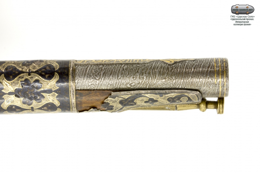 Пистолет грузинский. Инв. № ЕД-63-III/КП-14963. Ствол дамасская сталь