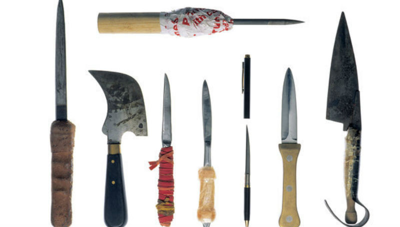 самодельные примитивные «стилеты»