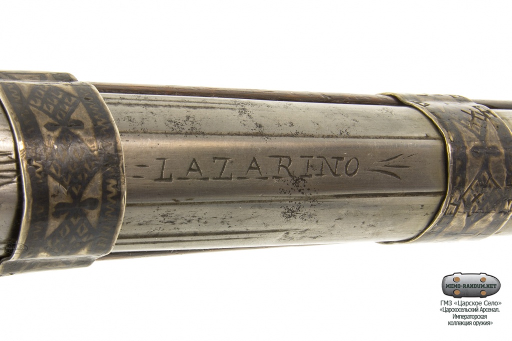 Пистолет кремнево-ударный. L. Lazarino (18 век). Италия КП-14959/1