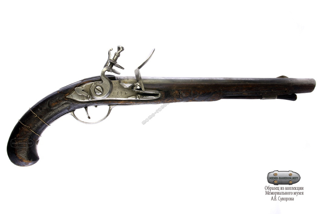 Пистолет русский кремневый драгунский образца 1737 г. Россия, г. Тула.- 1028