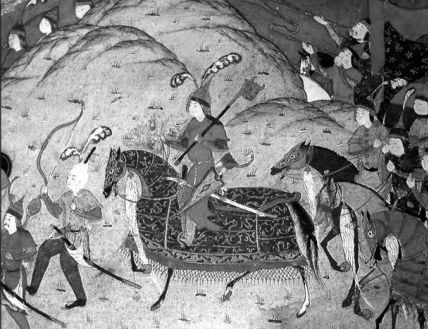 Рис. 3. Фрагмент миниатюры из рукописи «Шах-наме», 1524 г.