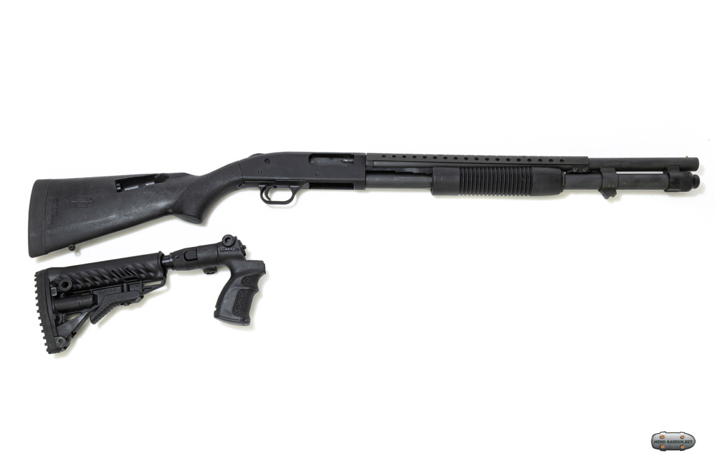 Mossberg 590 с приливом под стандартный штык-нож M7 + тактический приклад