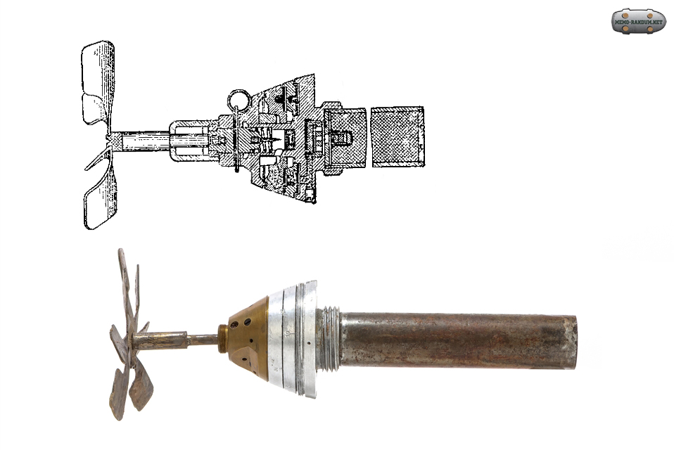 Авиационный взрыватель АДП обр. 1931 г.- схема