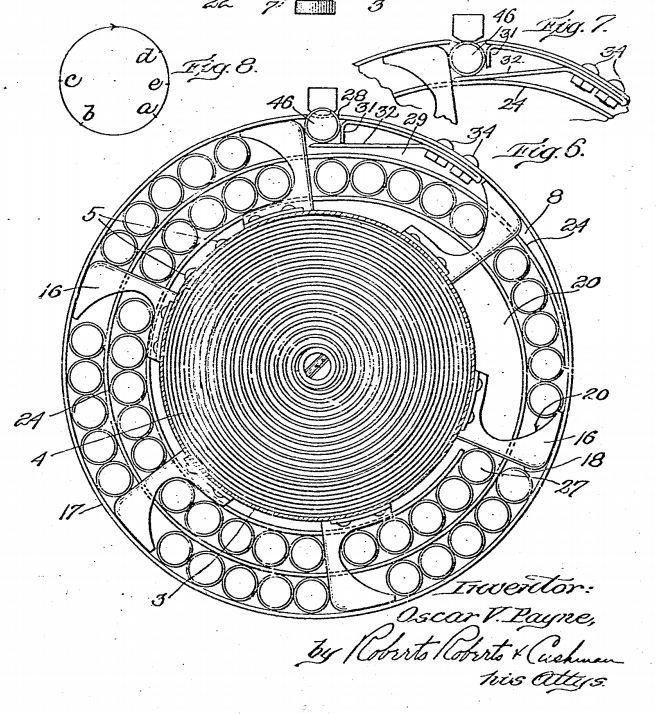 Схема барабана в разрезе