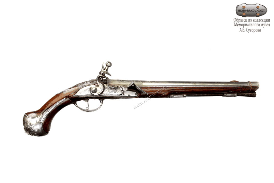 Пистолет прусский, кремневый, офицерский gif