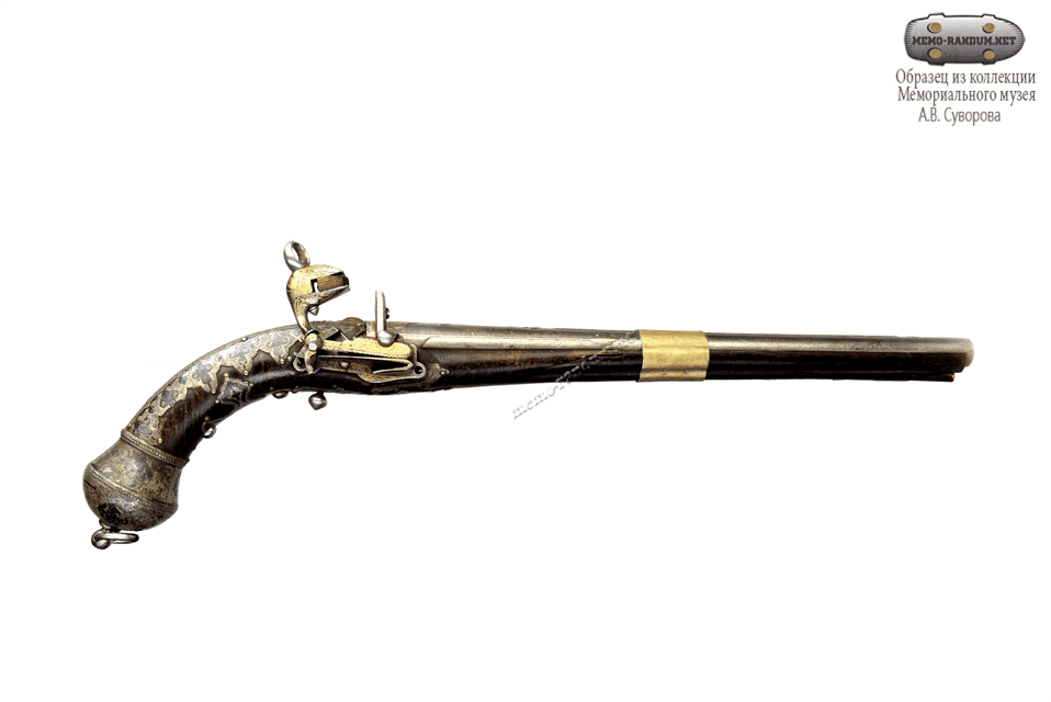 Пистолет кавказский (дагестанский) кремневый обзор 360