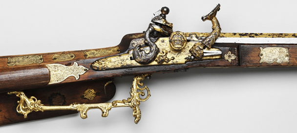 Рис. 11. Пищаль. Москва, Оружейная палата, 1673 г. (?) Григорий Вяткин. Деталь. Инв. № Ор-100/1-2