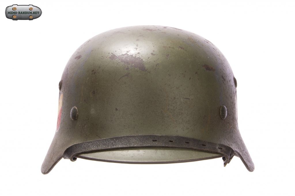шлем Stahlhelm M35. Двойная декаль. ET 66