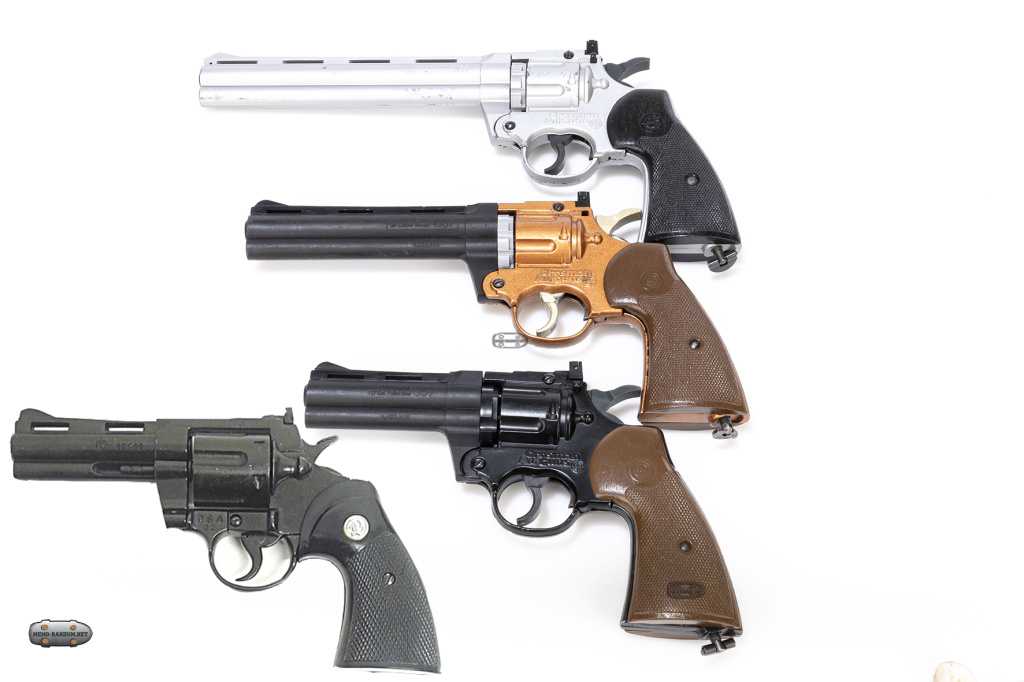 визуальное сравнение Colt Python и Crosman 357