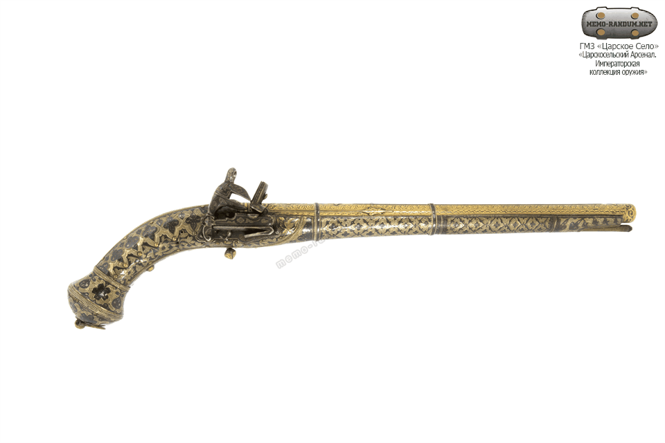 Пистолет кавказский кремнёвый.Инв.№ ЕД-61-III/КП-14961 Обзор 360