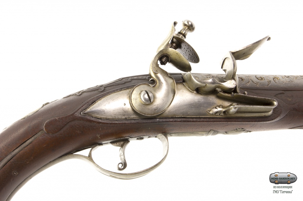Кремневый пистолет. Россия, Тула, 1740-70-е гг. (инв.№ГДМ-136-1Х)