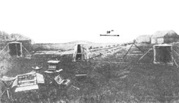 Рис. 4. Звукометрическая станция Бенуа на позиции