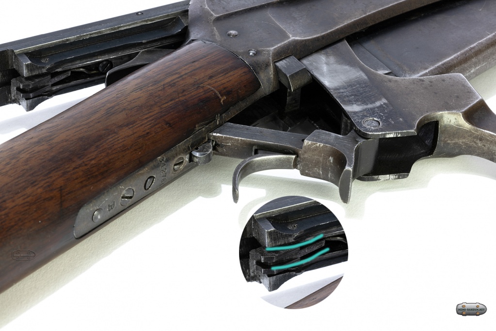 m1895_В винтовке предусмотрено два предохранителя, один встроен в затвор