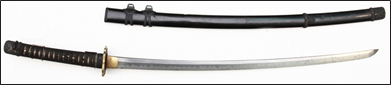 Рис. 11. Японский меч тати XVIII–XIX вв., клинок XVII в. (ВИМАИВиВС, инв. № 0116/1014)