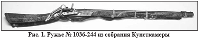 Рис.1 Ружье №1036-244 из собрания Кунсткамеры
