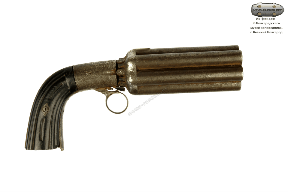 Многоствольный капсюльный пистолет  Мариэтта (Mariette pepperbox) gif
