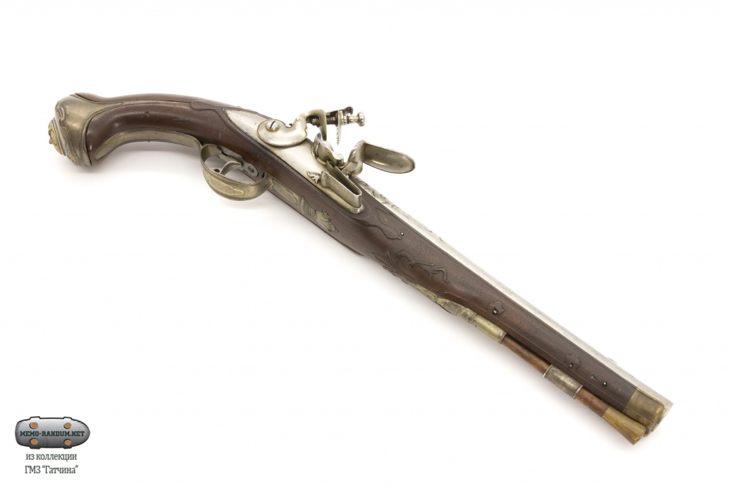 Кремневый пистолет. Россия, Тула, 1740-70-е гг. (инв.№ГДМ-136-1Х)
