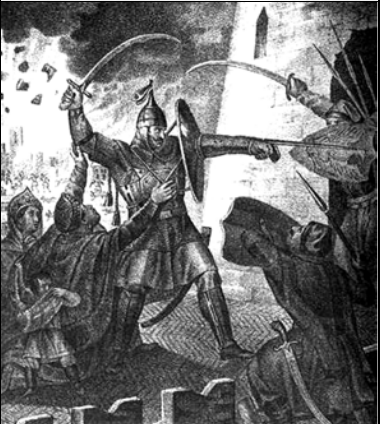 Рис. 5. Чориков Б.А. Оборона Смоленска от поляков. 1830-е гг.