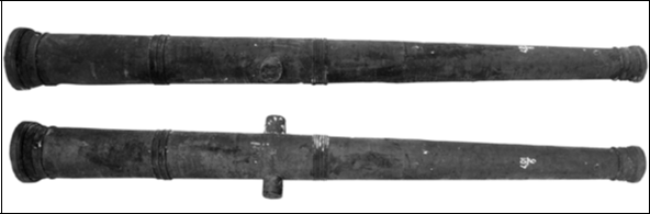Рис. 4. Пищаль 3-грив. Мастер Иван Новгородец. Первая половина XVII в. Состояла на вооружении Нерчинского острога. Коллекция ВИМАИВиВС. Фото Багрина Е.А.