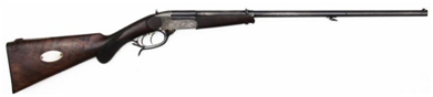 Ил. 7. Винтовка немецкая спортивно-охотничья производства фирмы «Зауэр и сын» 1900-х – начала 1910-х гг., модель «Телль III» под патрон «Винчестер» калибра .22 (5,3 мм). ВИМАИВиВС. Инв. № 21/66 ОЦФ.
