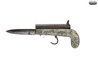 Перочинный нож комбинированный с капсюльным пистолетом (Knife Percussion Pistol)