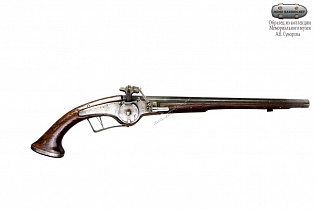 Пистолет русский колесцовый. Российская империя Первая половина XVIII в. 