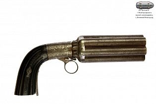 Многоствольный капсюльный пистолет  Мариэтта (Mariette pepperbox)