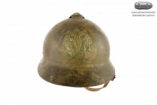 Стальная цельноштампованная каска обр. 1916 г. с гербом
