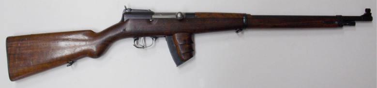 Ил. 1. Образец самозарядного карабина Токарева под патрон Нагана, 1928 г., № 3. Отличается от испытываемого в 1927 г. отсутствием автоогня, но дает представление о габаритах первых ППТ