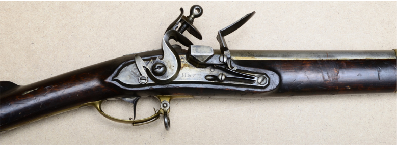 Ил. 2. Ружье винтовальное унтер-офицерское обр. 1805 г. Средняя часть. ВИМАИВиВС, ном. № 1ООФ 1/763