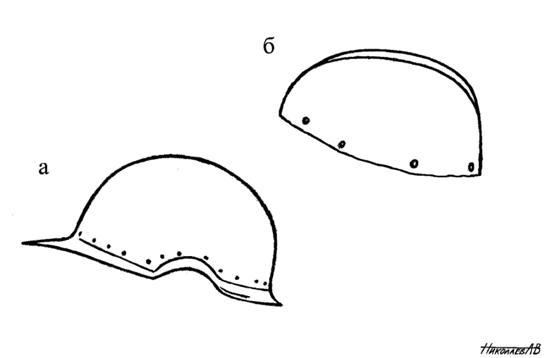Ил. 2: а. «Черепник», 1500–1530 гг. Royal Armouries, инв. IV.277; б. «Черепник», Museum of New Mexico, инв.(?), 1-я пол. XVI в. 