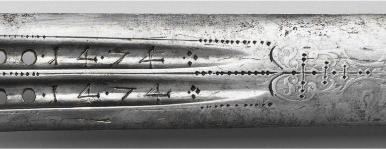 Ил. 8. Ложная дата на клинке